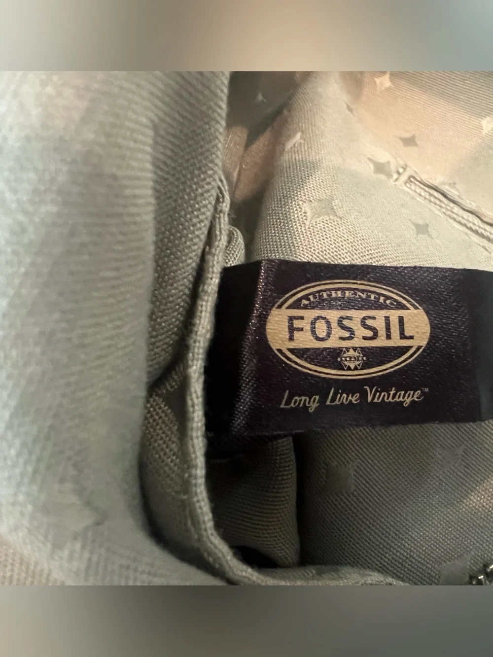 Fossil Light Mint Green Textured Leather Shoulder Bag - Picture 5 of 6